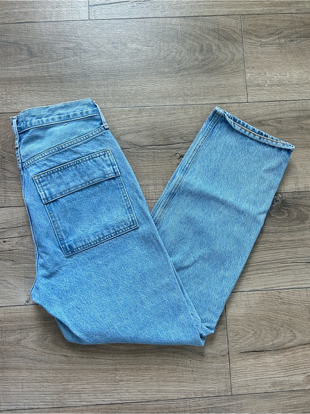 AGOLDE Size 26 Light Wash Paneled High Rise Tapered Jeans Women’s Premium Denim